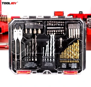68 Piece Drill Bit Set High Speed Steel Drill Bits and Driver Set for Wood Metal Cement Masonry with Carrying Case
