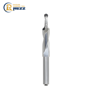 Diamond Twist Drill Bits 2 Sprial Flute Step Drill Pcd Step Drilling Bit For Aluminium Composite Material