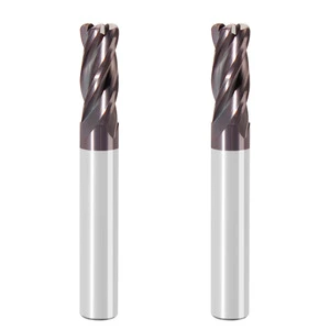 Four-fluted Round-nose 55-degree Tungsten Steel Milling Cutter CNC Carbide Milling Cutter R Corner Cutter