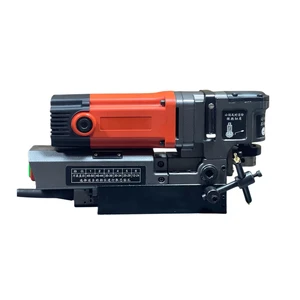 Compact Light 50mm Annular Cutter Variable Speed Mag Drill Low Profile Magnetic Drill Machine