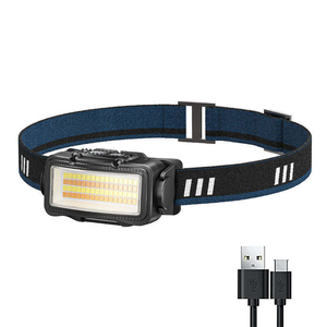 2026 New USB Rechargeable LED Sensor Headlamp with Rainproof Design Portable & Lightweight for Outdoor Camping