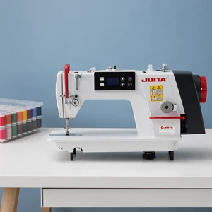 For JT-F2 New High Speed Direct Drive Manual Single Needle Lockstitch Industrial Sewing Machine Adjustable LED Light CE