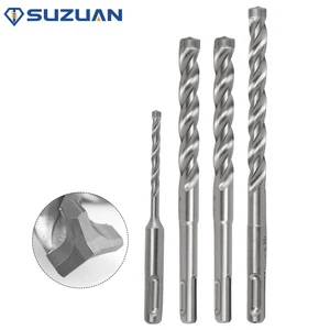 High-Efficiency 3-Flute SDS Plus Concrete Drill Bit 3-Cutter Electric Hammer Bit for Tough Masonry 5mm 6mm 8mm 10mm Alloy