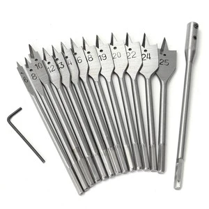 Multiple Specifications Hex Shank Spade Drill Bit Wood Drill Bit Woodworking Drilling Bit for Wood Plastic Plywood Bore Hole