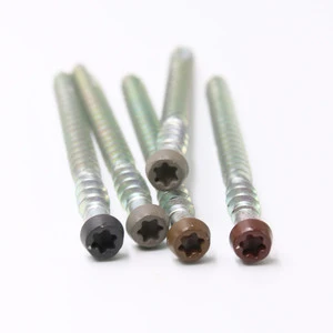 Composite Deck Screw Color Painted Head Stainless Steel 316 Dacromet Carbon Steel Type 17 Composite Deck Screw