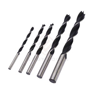 High Carbon Steel Half Ground Wood Brad Point Drill Bit for Wood Precision Drilling