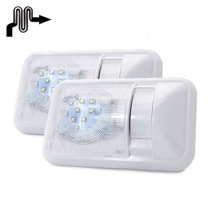 12V 3.5W LED Dome RV Interior Light Switch with Lattice Housing for Car Auto Interior Lighting