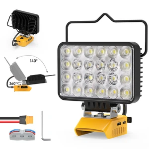 72W LED Work Light Compatible with Dewalt 20V Battery Work Lamp 20V LED Work Light Battery Light for Fishing Emergency