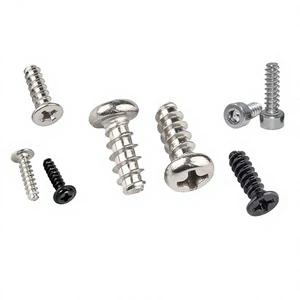 304 Stainless Steel Cross-Head Round-Head Self-Tapping Screws Metric Sizes M1-M26