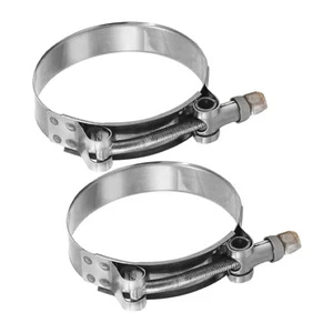 Stainless Steel T-bolt Clamps Fuel Pipe Clamps Woodworking Adjustable Hose Clamps