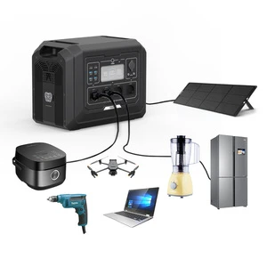 SOUOP 2000w Mobile Backup Home Lifepo4 Bty Outdoor Pure Sine Wave Charging Camping Solar Generator 1024wh Portable Power Station