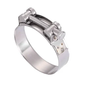Heavy Duty 201 304 316 Stainless Steel Single Bolt T-Bolt Hose Clamp Adjustable Heavy Duty Tube Clamp