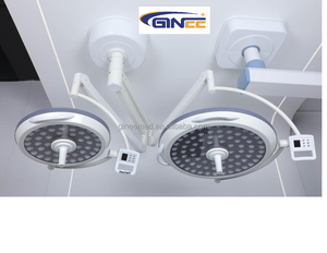 GINEE MEDICAL Electric Shadowless Surgical Lamp LED 4000K CRI 96 Adjustable Bracket Mount Ceiling Type Hospital Operating CE