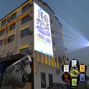 High-Definition LED Outdoor Advertising Lights Multi-Picture Pattern 240W Logo Projection Four-Picture Light Advertisement Light