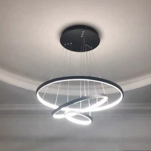 72W Round Chandeliers Lighting Fixtures Pendant Lighting Chandelier Modern Black & White Casing Available