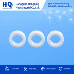 Custom Precision Alumina Zirconia Ceramic Ring Wear Resistant Technical Ceramic Seal Ring for Semiconductor Equipment