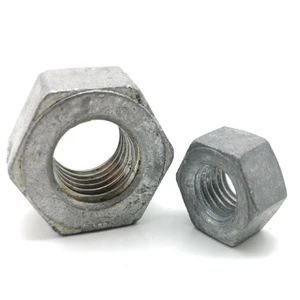 GW Brand Heavy Hex Nut ASTM A194/A194M and ASME SA194/SA194M Grade 2H Hot Dip Galvanized for Mining Applications