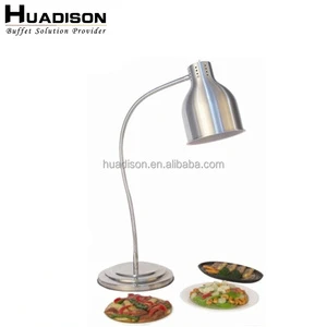 Huadison High Quality Stainless Steel Carving Station Kitchen Heat Preserving Aliment Food Warming Lamp