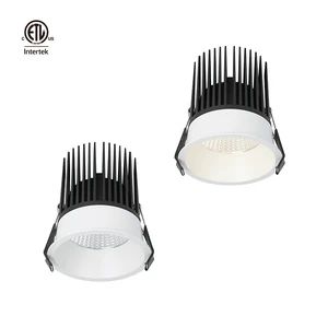 Bestco Anti Glare Round 26w Deep Recessed Led Cob Downlight Dimmable Aluminum ETL Ceiling Spotlights
