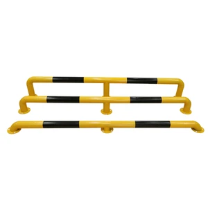 Factory Customized Metal Steel Car Parking Wheel Stopper Yellow Black Garage Parking High Performance Metal Steel Wheel Stopper