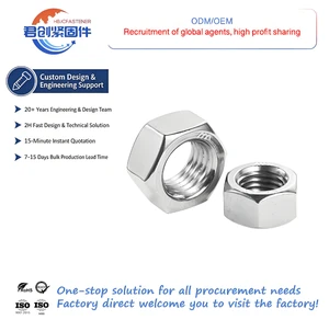 Wholesale High Quality M8 Hexagonal Nut DIN934 Surface Treatment Zinc Plated Carbon Steel Nut Stainless Steel Nuts and Bolts