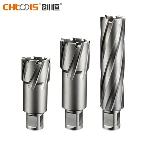 CHTOOLS High-Speed Steel TCT Carbide Annular Cutter Drill Bit Universal Shank Magnetic Base Drilling Metal Plastic Box 14-24mm