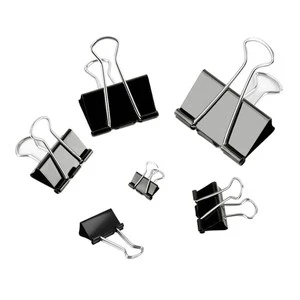 Bestline Complete Black Color Long Tail Magnetic Office Stationery Dovetail Metal Binding Ticket Clip Immediate Supply