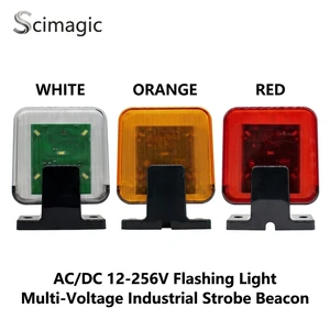 Universal 12V-265V Outdoor Electric Gate Security Strobe Warning Light Gate Accessories Security Flash Light Lamp Alarm For Gate
