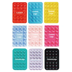 Custom logo Silicone Suction Cup Single-sided Hands-Free Strong Grip Holder for Electronic Products Selfies and Videos