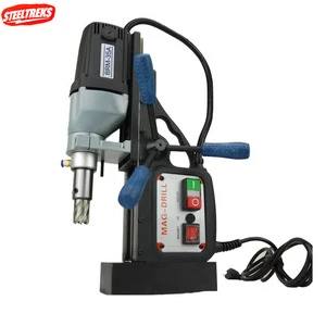 Magnetic Drill Press Portable Mag Hole Boring Machine 110V Electric Annular Cutter Steel Structure Engineering Tool