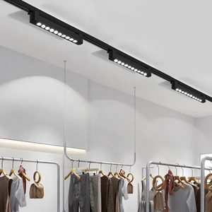 Smart 48V Magnetic LED Linear Track Spot Lighting System Magnetic Magnet Rail LED Lamp Magnetic Track Light