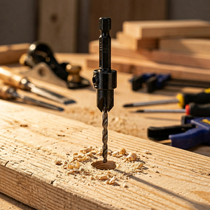 Long Life Countersink Drill Bit Quick Change Hex Shank 6.3-50mm for Wood Drilling