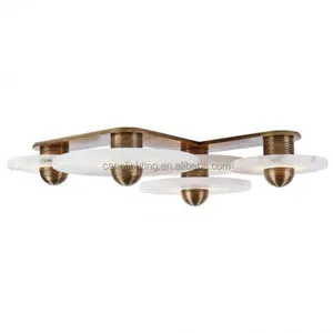 Hot Selling Metal Brass and Alabaster Ceiling Lamp From Chinese Factory Suitable for Home and Hotel Interior Decoration Lighting