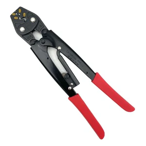 Crimping Pliers Tool Wire Terminal Clamp Cable Lug Serrated Ratchet Device Industrial Grade Metric OEM 4140 Alloy Steel