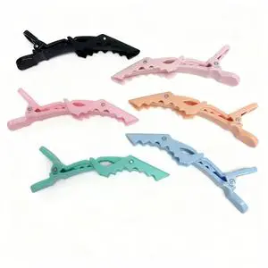 Makeup Tools Matte Duck Bill Sectioning Crocodile Hair Pins Accessories Barber Hairclips Frosted Salon Clamp Alligator Clips