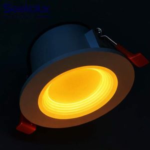 Modern IP44 High Efficiency 110LM/W 6W Aluminum Indoor Ceiling Anti Glare Recessed LED COB Downlight Night Mode Dimming Control