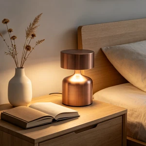Hot Selling Decorative Small Tall Wireless USB Rechargeable Dimmable LED Light Desk Table Lamp For Bedside Study Desk