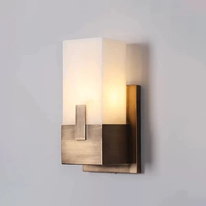 Natural Alabaster Wall Sconce Marble Wall Light Hardwired Wall Light Fixtures Modern Wall Mount Wall Lights for Dining Room