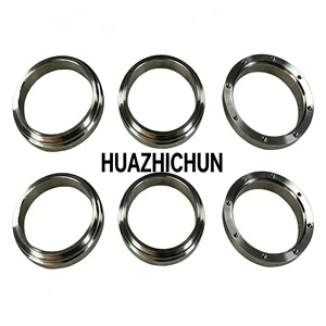 HUAZHICHUN CNC Lathe Machining Stainless Steel 304 Thread Bushing Auto Spare Parts Custom CNC Turning Service