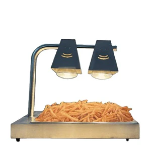 CE Proved, Catering Electric Table Stainless Steel Food Heating Lamps for Restaurant, Buffet Banquet, Infrared Dual Heads of Lam