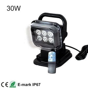 Wholesale Remote Control 12v 30w Marine Rotating Search Light Led Searchlight