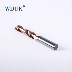 WDUK Factory Wholesale Solid Carbide Drill Bit with Straight Shank Twist Drill for Steel Drilling