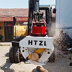 Wholesale Tree Cutter Hydraulic Log Grab Saw on Excavator Grapple Cutter Grapple Chain Clampimng Saw Felling Machine