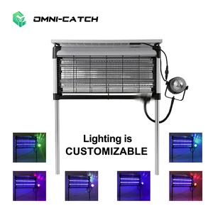 New Arrival Solar Outdoor Fluorescent Mosquito & Fly Zapper with Customization Support