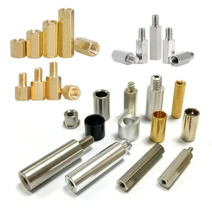 Customized Other Fastener Standoff Brass Stainless Steel M3 M4 M5 PCB Round Threaded Head Spacer Male Female Standoff