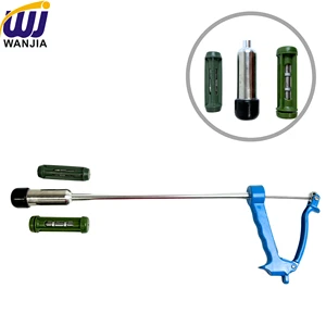 WANJIA Veterinary Brass Balling Gun Bolus Applicator Anti-Jam Design Durable Cattle Sheep Magnet Delivery Farm Treatment Use