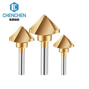 Cobalt Single/Three-Flute 90 Degrees Countersink Drill Bit Deburring Tools Chamfer Drill BIt & Countersink Drill