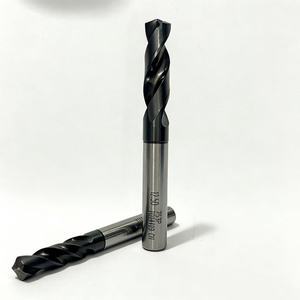 HONGXIN D0.5-D1 753P High Speed Steel Powder Metallurgy Drill Bit 135 Point Angle TiCN Coated Straight Shank