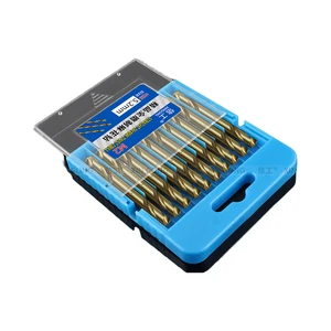 Multifunctional 5mm Double-Headed Twist Drill Bits Special High Strength Stainless Steel Straight Shank for Plastic Drilling