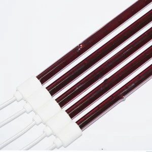 Manufacturer Wholesale Ruby Red Quartz Heat Tube Halogen Infrared Lamp